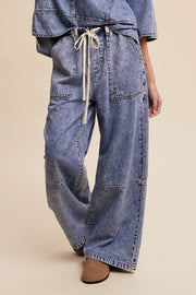 Ready to Go Wide Leg Drawstring Pants