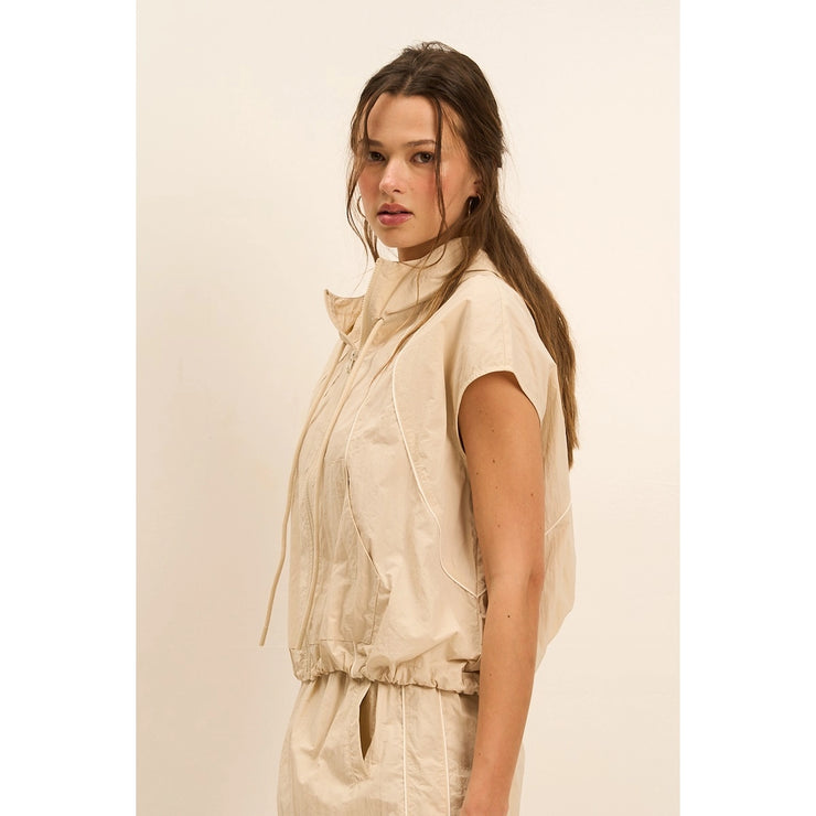 Conquering Today Hooded Zip-up Top