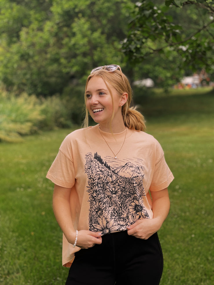 Flower Meadow Hi-Low Tee