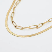 Herringbone Layered Necklace