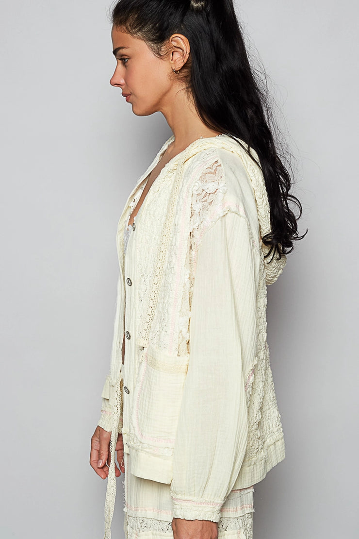 Steady & Sleek Lace Hoodie