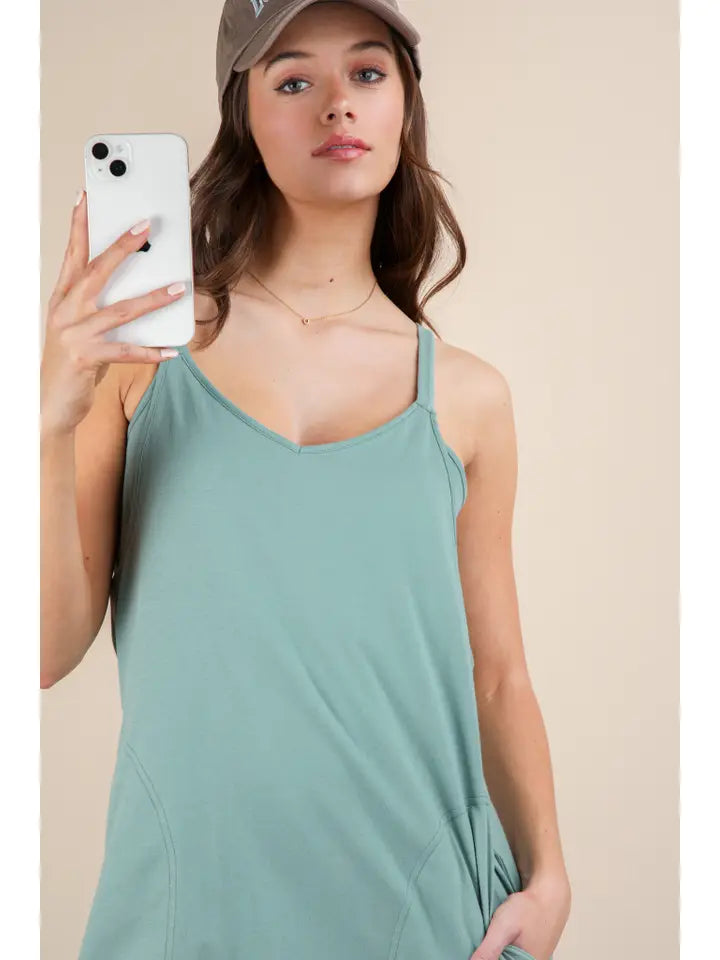 Calm & Cute Sleeveless Midi Dress
