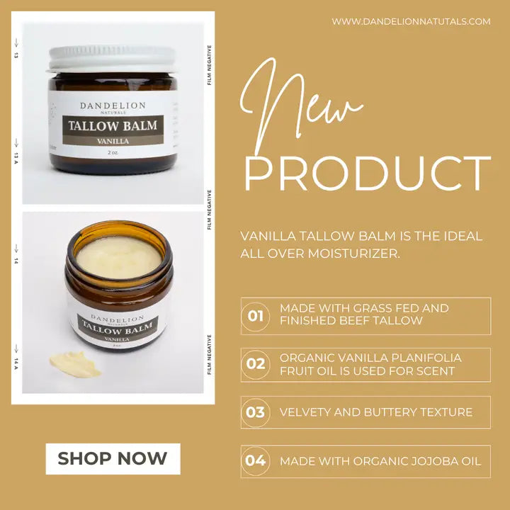 Tallow Balm by Dandelion Naturals