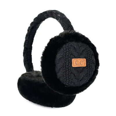 C.C Cable Knit Earmuffs