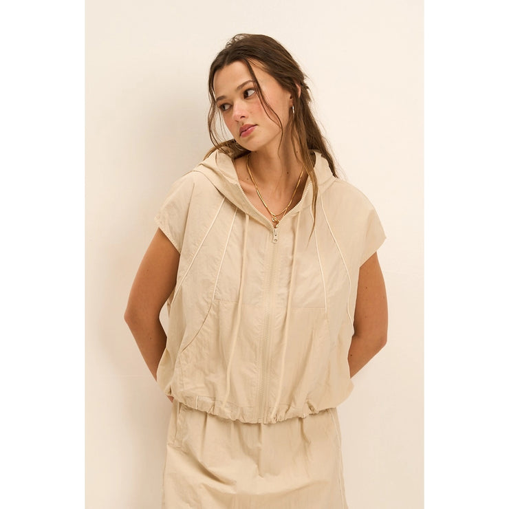 Conquering Today Hooded Zip-up Top
