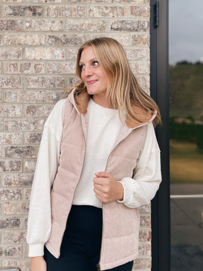 Letting You Go Corduroy Vest