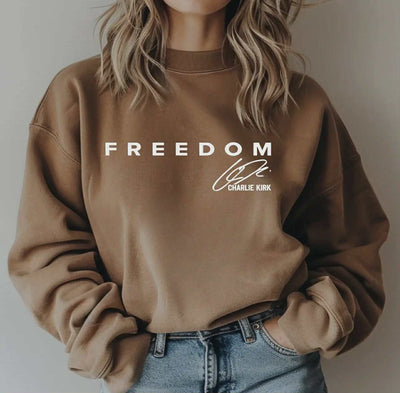 Freedom Sweatshirt Charlie Kirk Shirt Kirk Turning Point
