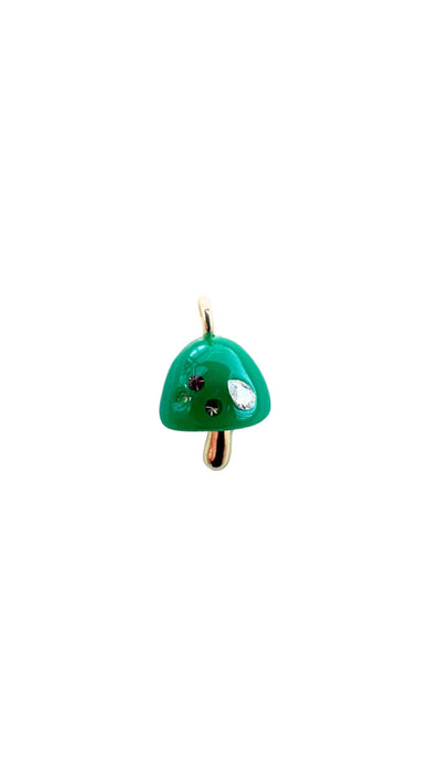 Green Mushroom Charm