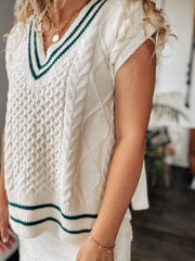 Charming Chats Knit Sweater Vest