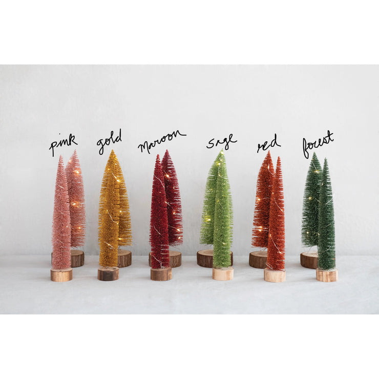 LED Plastic Brush Tree