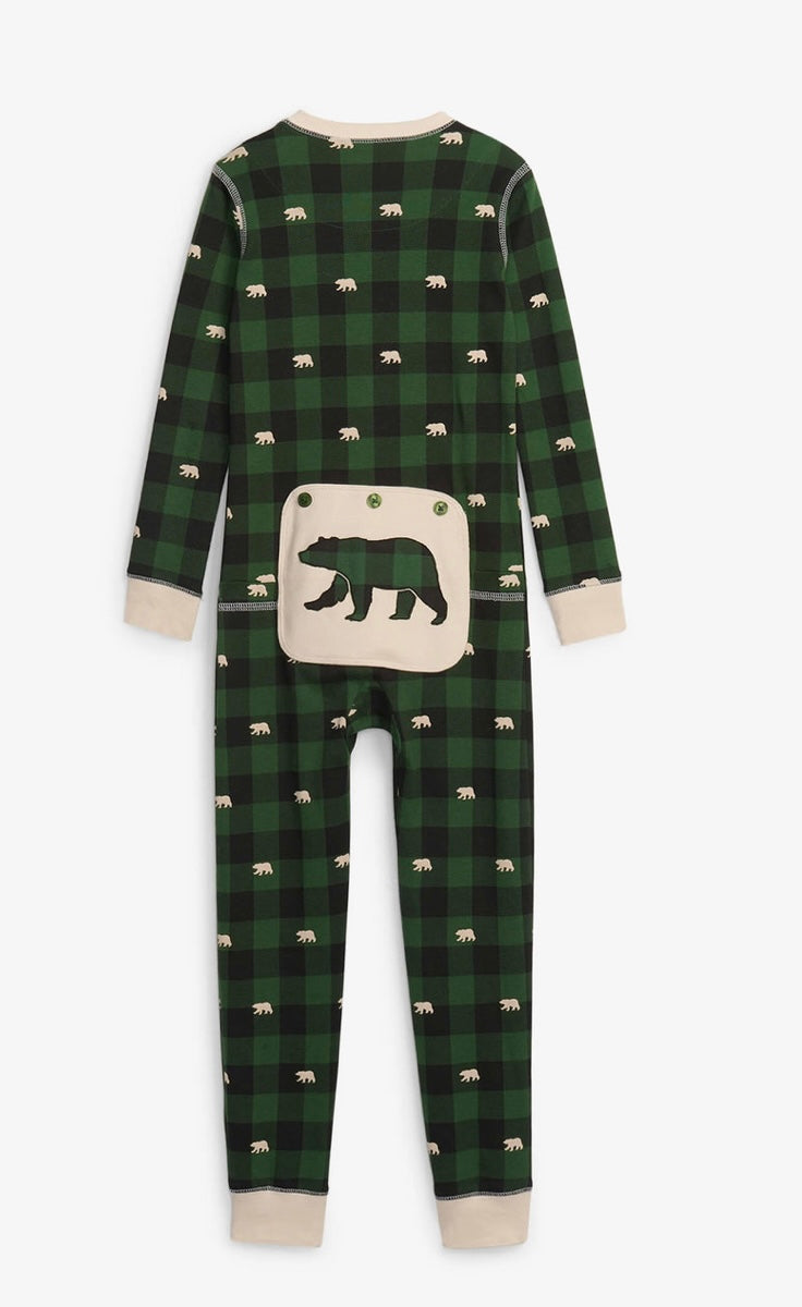 Forest Green Plaid Onesie PJ's For Entire Family