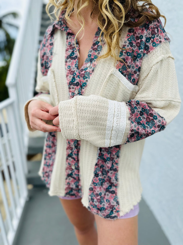 Flower Girl Button Down