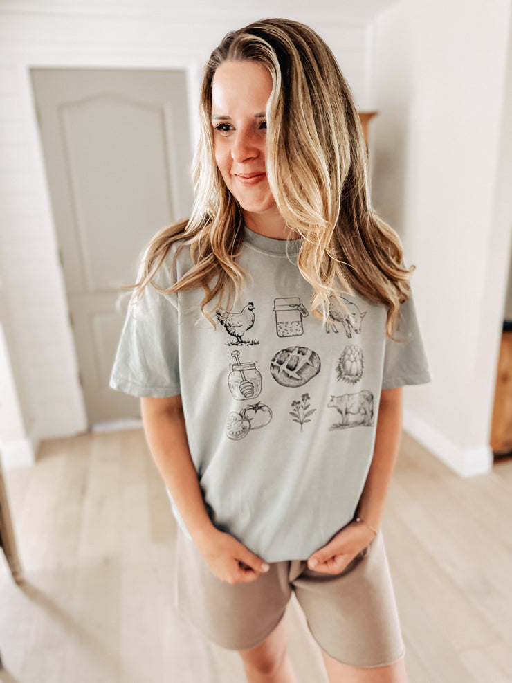 Farm Life Collage Tee