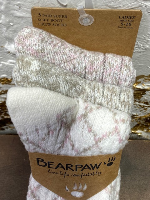 Bearpaw Socks 3pk