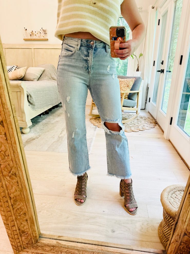 Mila Cropped Ankle Jeans