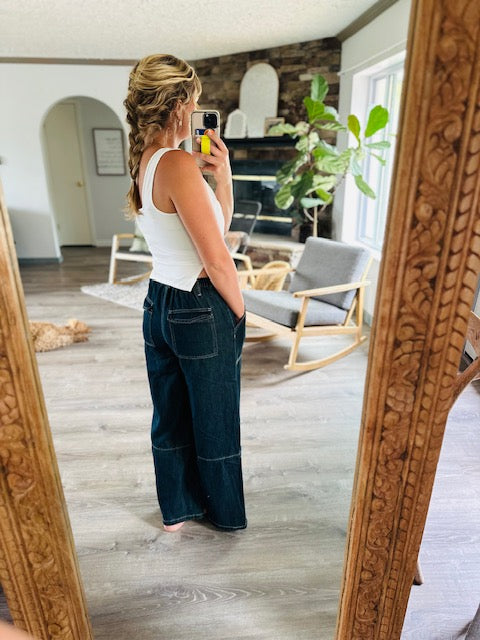 Ready to Go Wide Leg Drawstring Pants