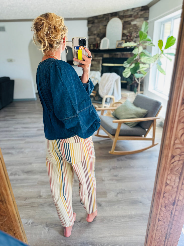 Seeing Stripes Cotton Pants