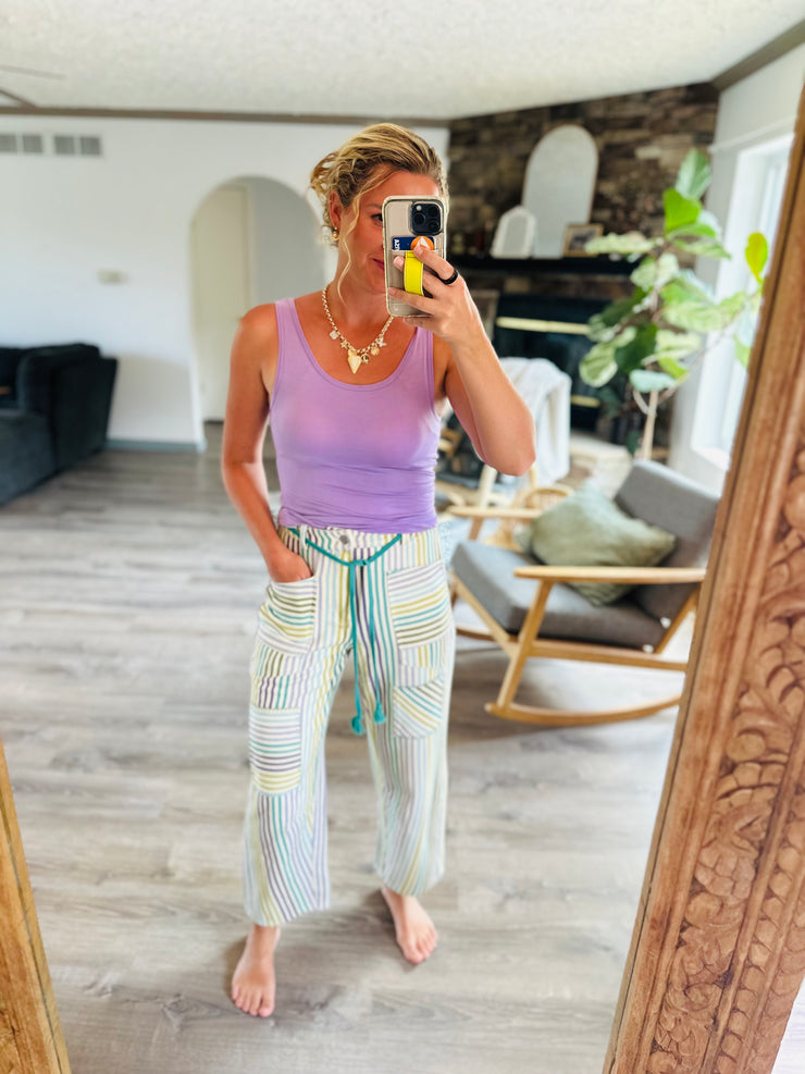 Seeing Stripes Cotton Pants