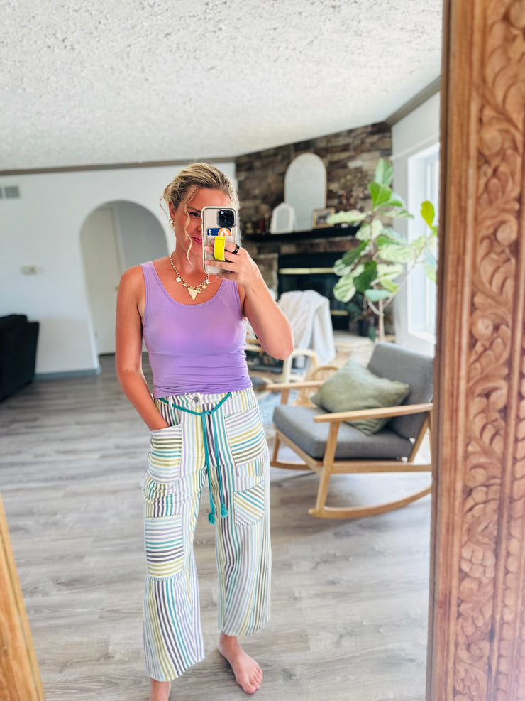 Seeing Stripes Cotton Pants