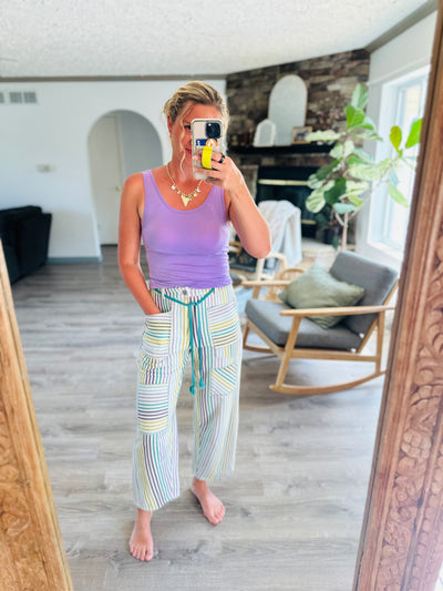 Seeing Stripes Cotton Pants
