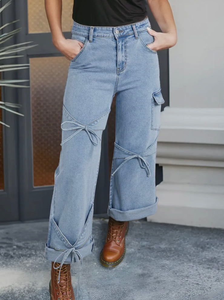 Tied To You Cargo Jeans