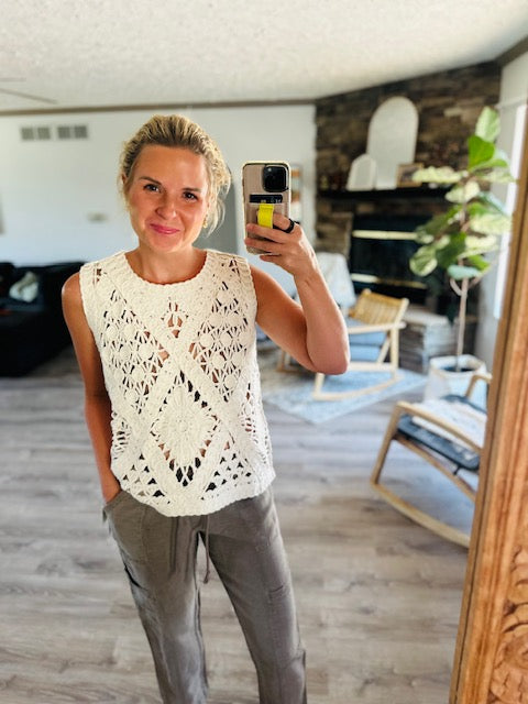 Too Cool to Care Crochet Top