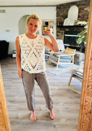 Relaxing Away Drawstring Pants