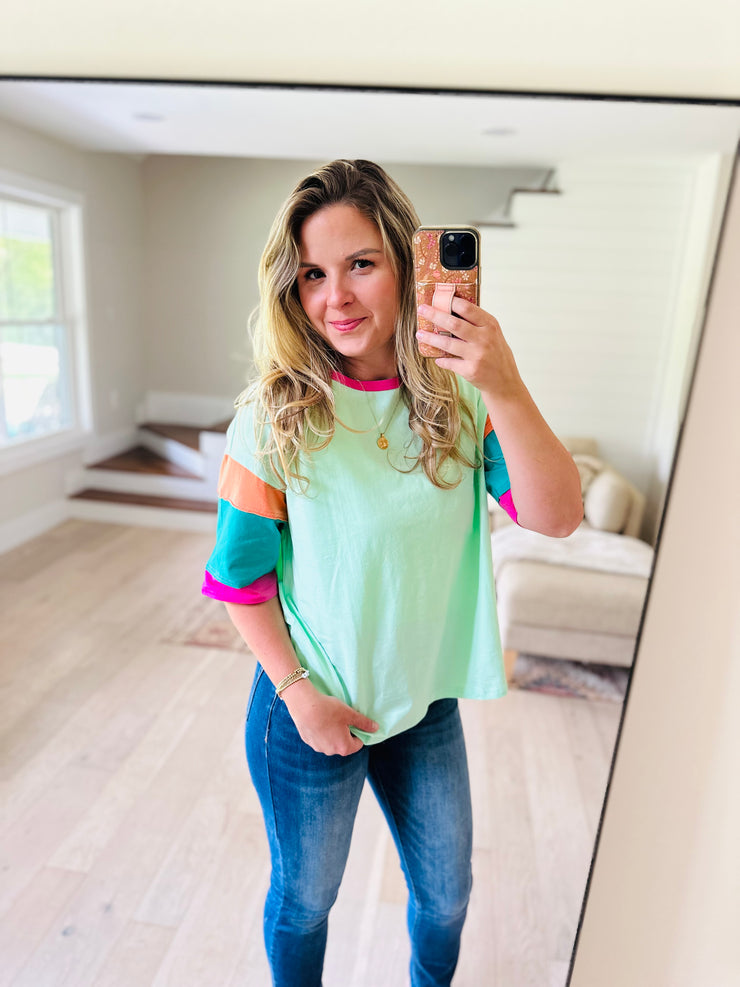 Kamile Colorblock Top