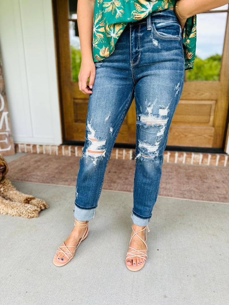 Allison Distressed Jeans