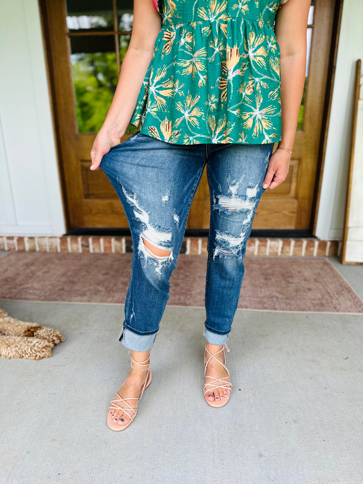 Allison Distressed Jeans