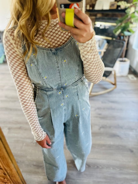 Dot Lace Mesh Top