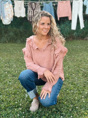 A Cup of Quiet Ruffled Blouse