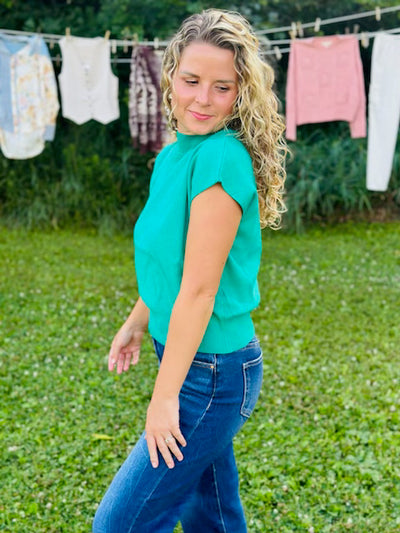 Keep it Up Cap Sleeve Sweater