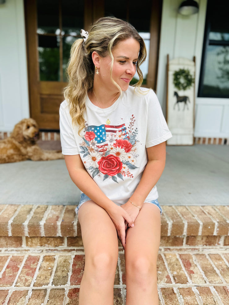 Flag Bouquet Tee