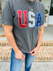 USA Sequin Tee