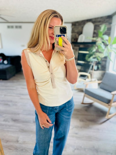 Perfectly Content Ruched Top