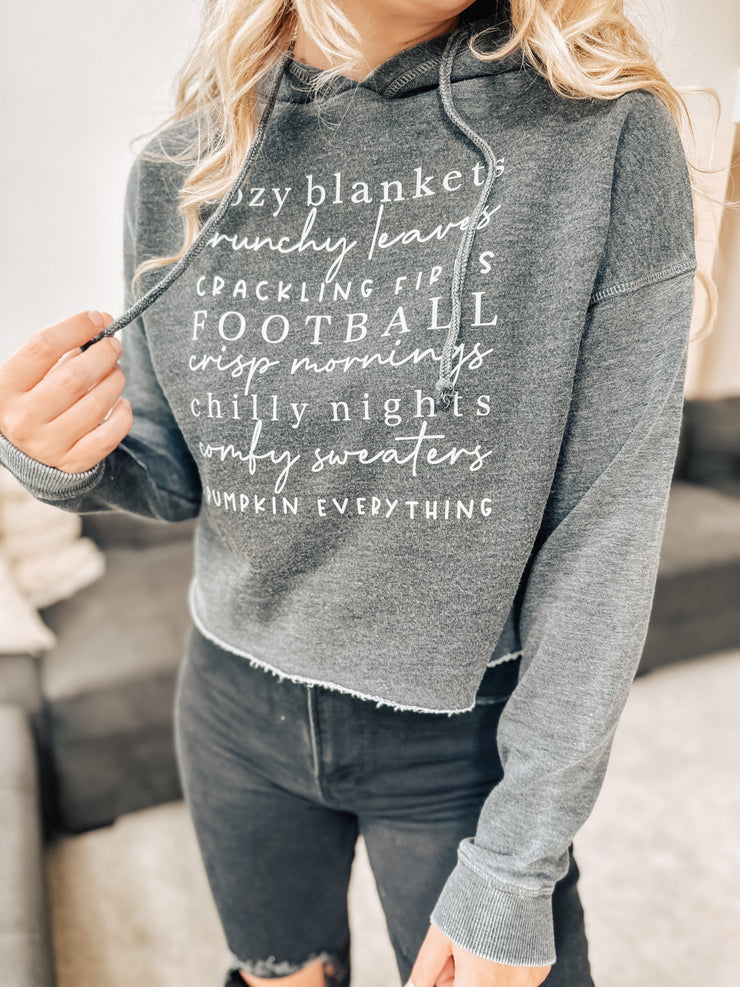 Fall Nights Cropped Hoodie