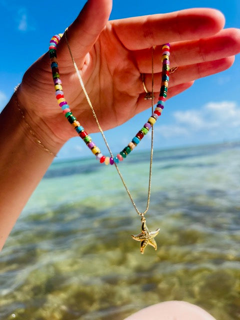 Sunset Skies Beaded Necklace