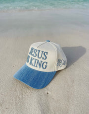 Jesus is King Denim Hat