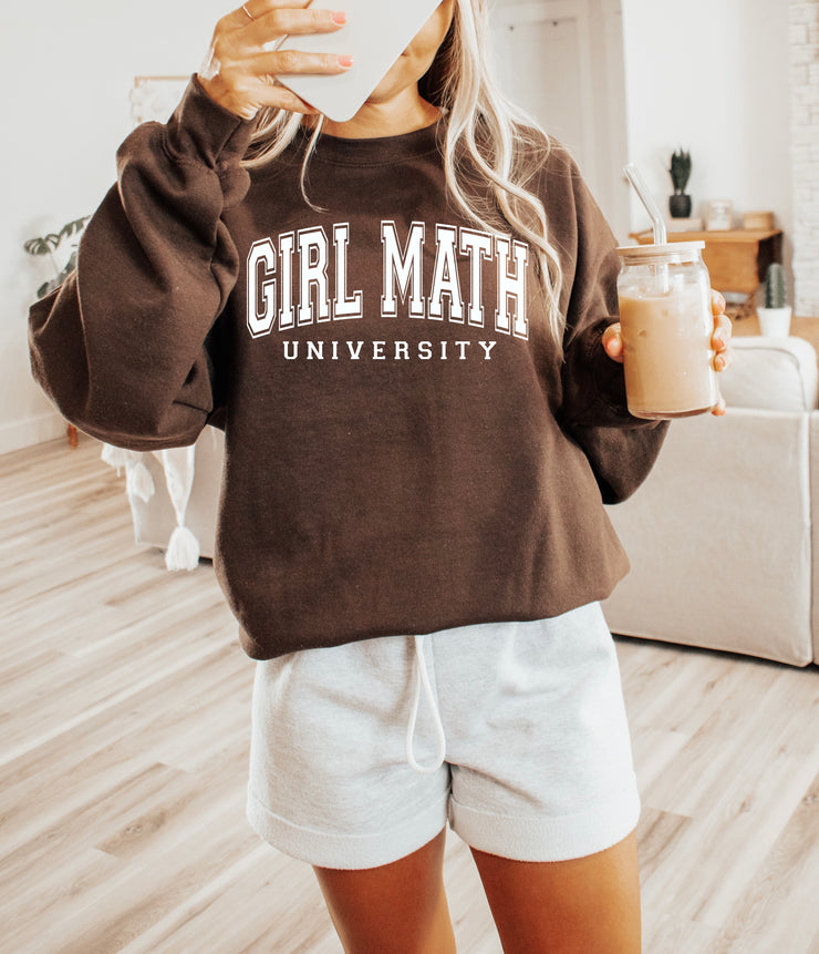 Girl Math University Crewneck