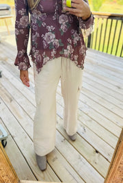 On Your Mark Cotton Cargo Pants