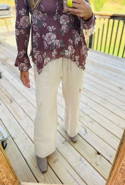 On Your Mark Cotton Cargo Pants