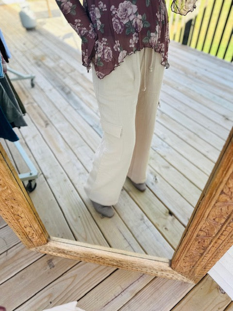 On Your Mark Cotton Cargo Pants