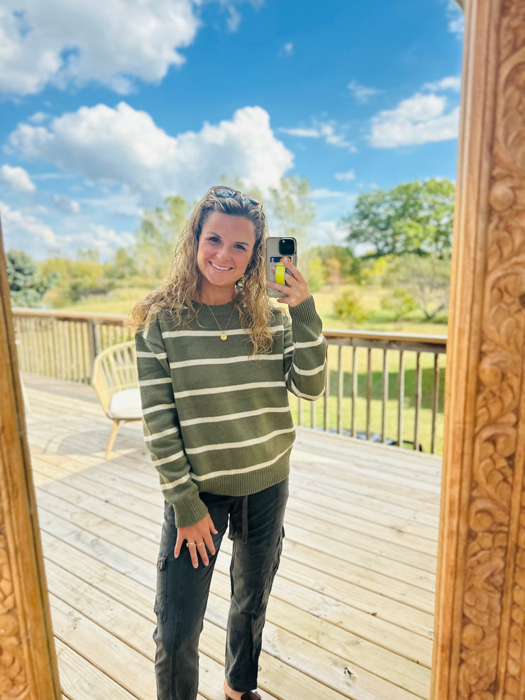 Calm Assurance Striped Sweater