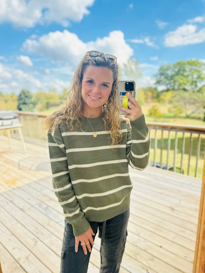 Calm Assurance Striped Sweater