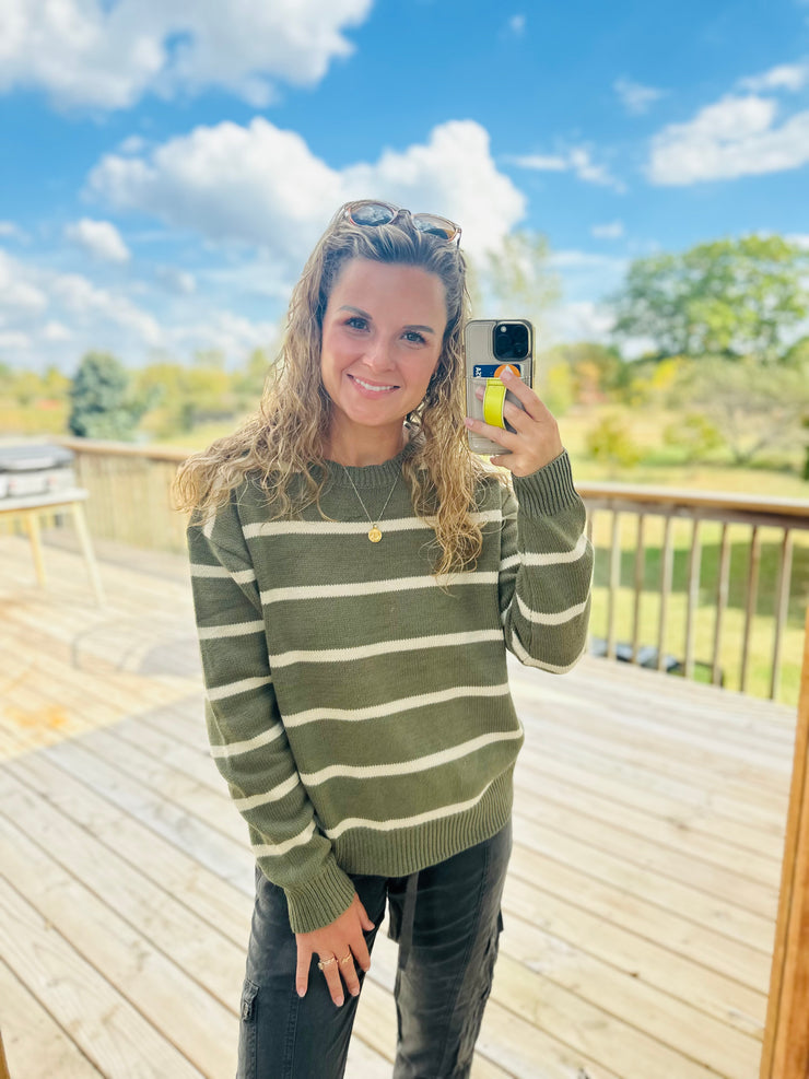 Calm Assurance Striped Sweater
