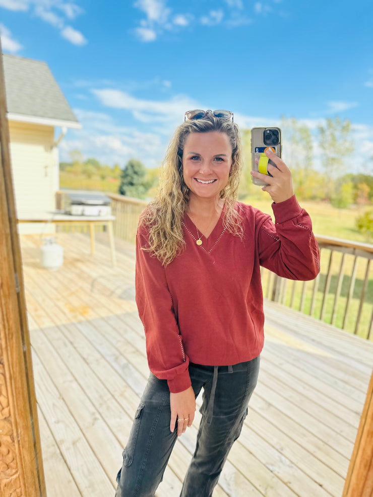 Take Control V-Neck Sweatshirt