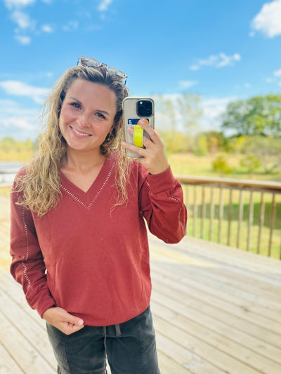 Take Control V-Neck Sweatshirt