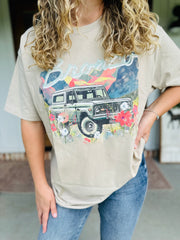 Floral Bronco Graphic Tee