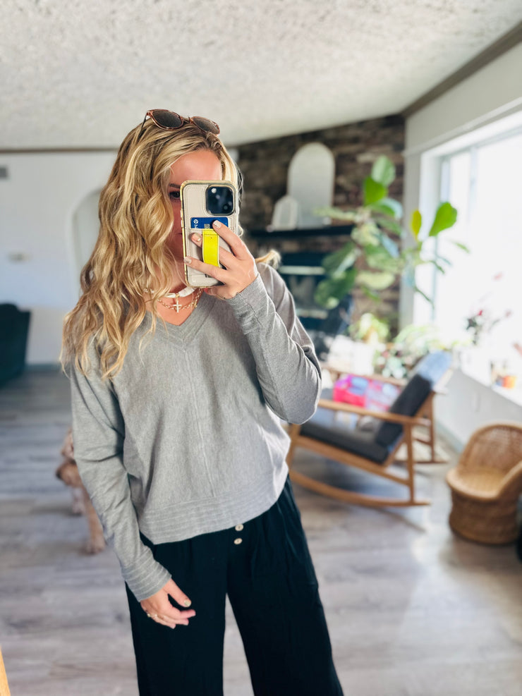 Easy Choice V-neck Pullover Top